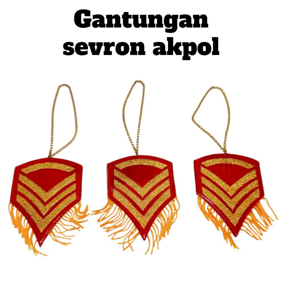 gantungan kaca mobil sSEVRON AKPOL, gantungan mobil sevron AKPOL, pajangan mobil sevron akpol