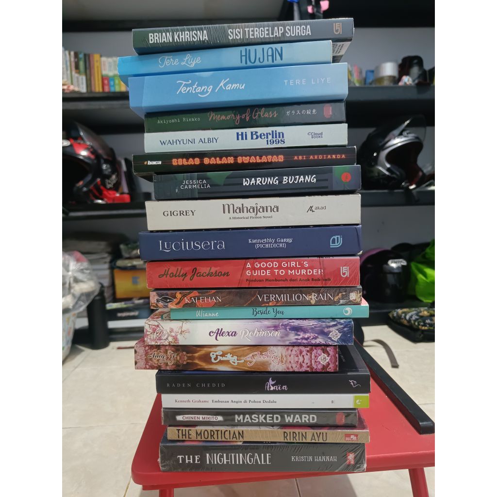 NOVEL SEALED & PRELOVED ORIGINAL | Tentang Kamu, Hujan, Sisi Tergelap Surga, Memory of Glass, Alaia,