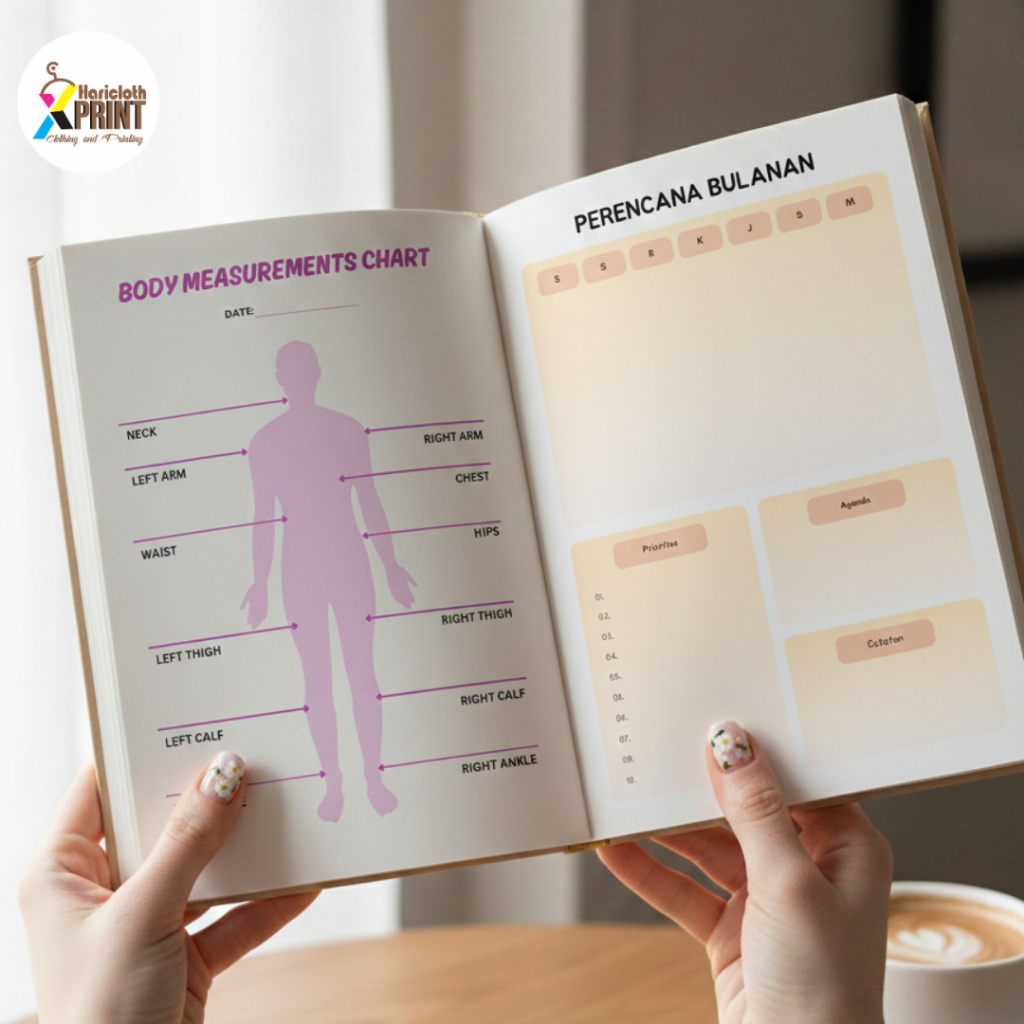 HOT DEALS BUKU WEIGHT JOURNAL A5 / BUKU BODY MEASUREMENT TRACKER BOOK / WEIGHT LOSS / BUKU DIET DAN