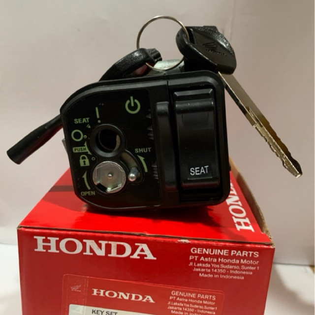 KUNCI KONTAK MOTOR SET ASSY GENIO BEAT STREET,DELUXE BEAT LED/NEW kode part KOJ/K1A
