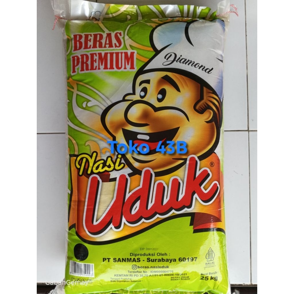 Beras Uduk Hijau 25kg instant Surabaya