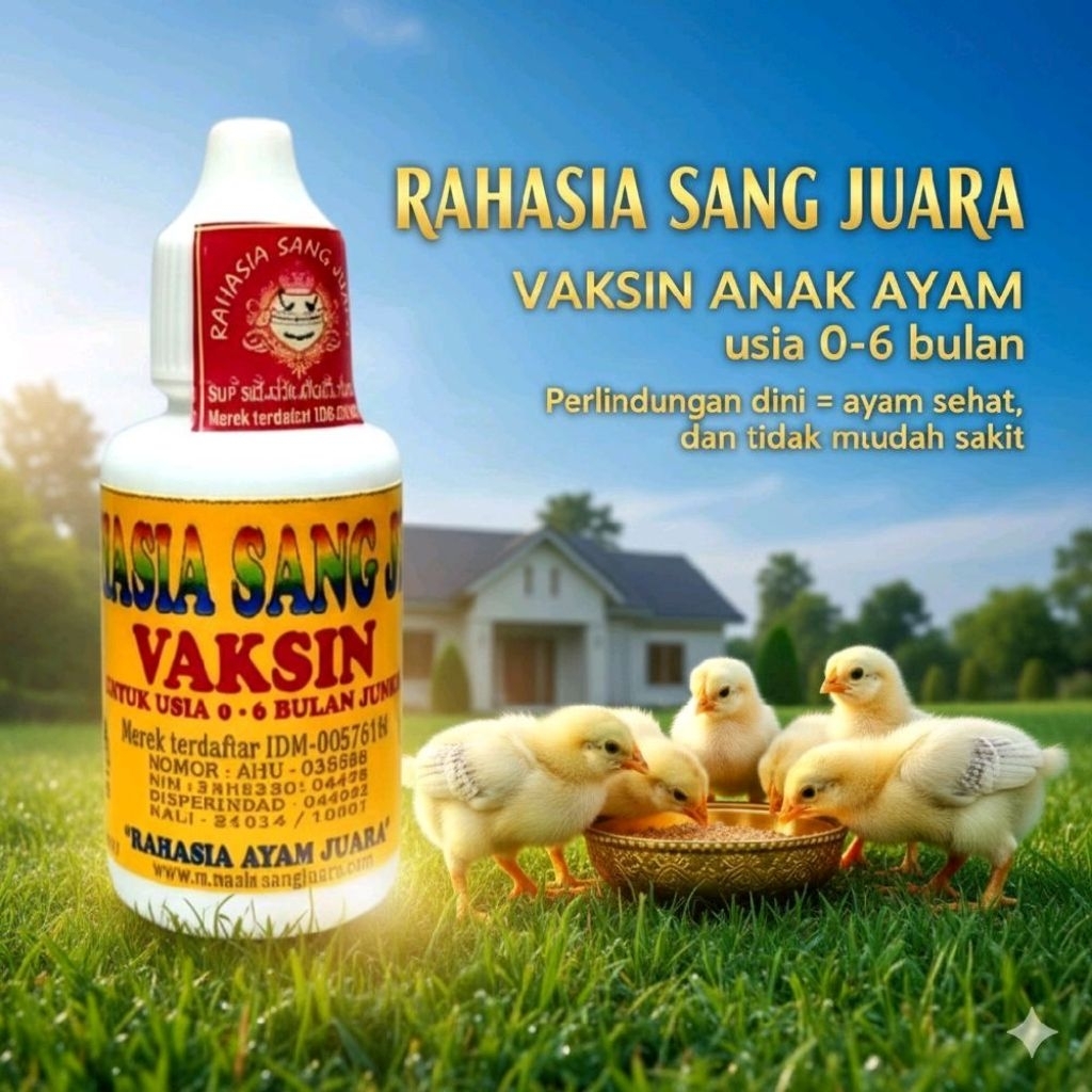 VAKSIN UNTUK ANAK AYAM BANGKOK UMUR 1-6 BULAN