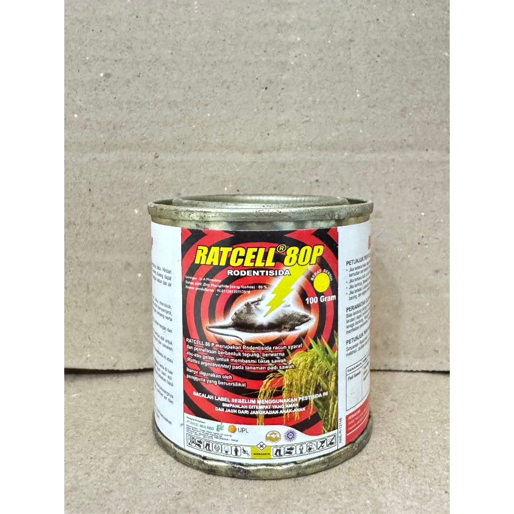 RATCELL 80P 100 gram RODENTISIDA Racun Tikus