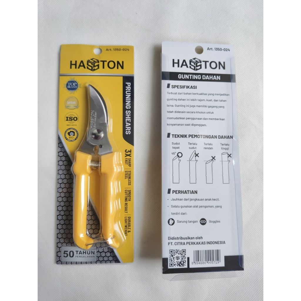 Hasston Gunting Bunga Stainless Steel Gunting Dahan Gunting Ranting Hasston