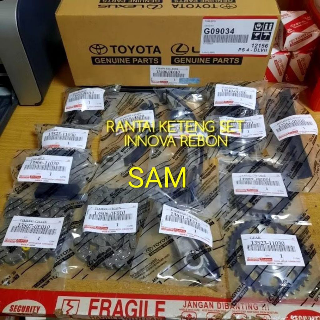 Timing Chain Set Rantai Keteng Set Toyota Innova reborn Diesel 2gd
