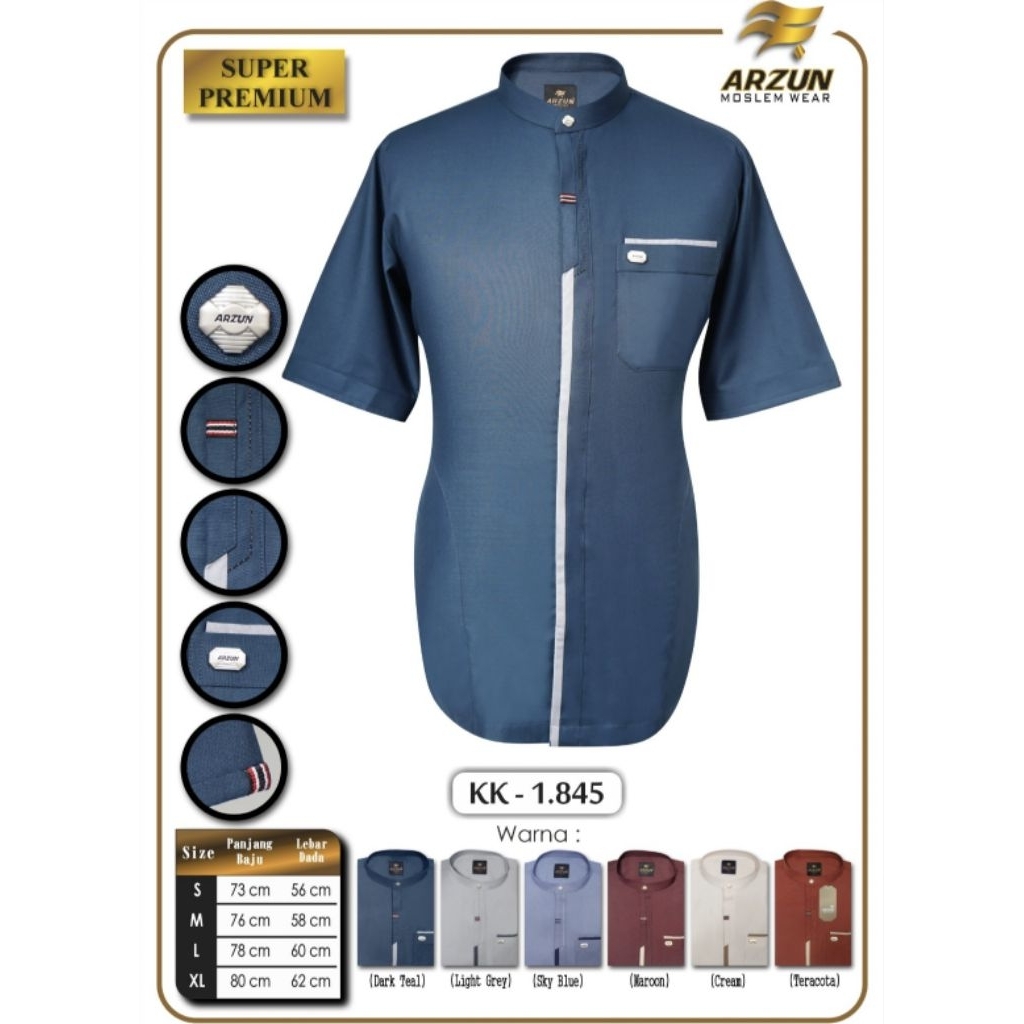 Koko Arzun HWD Super Premium Kemko Arzun Pria Dewasa Nyaman Dipakai Tidak Mudah Kusut