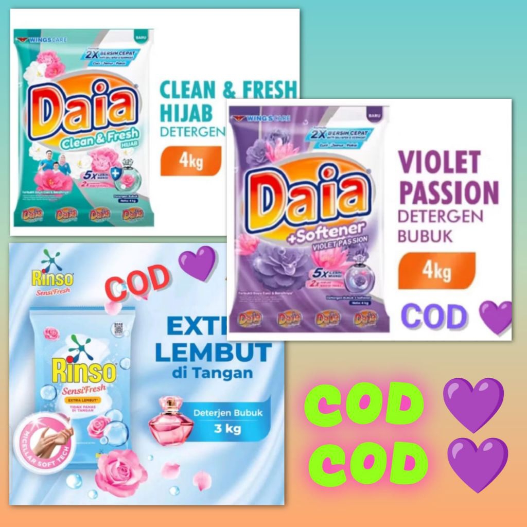 Daia 4kg deterjen bubuk daia