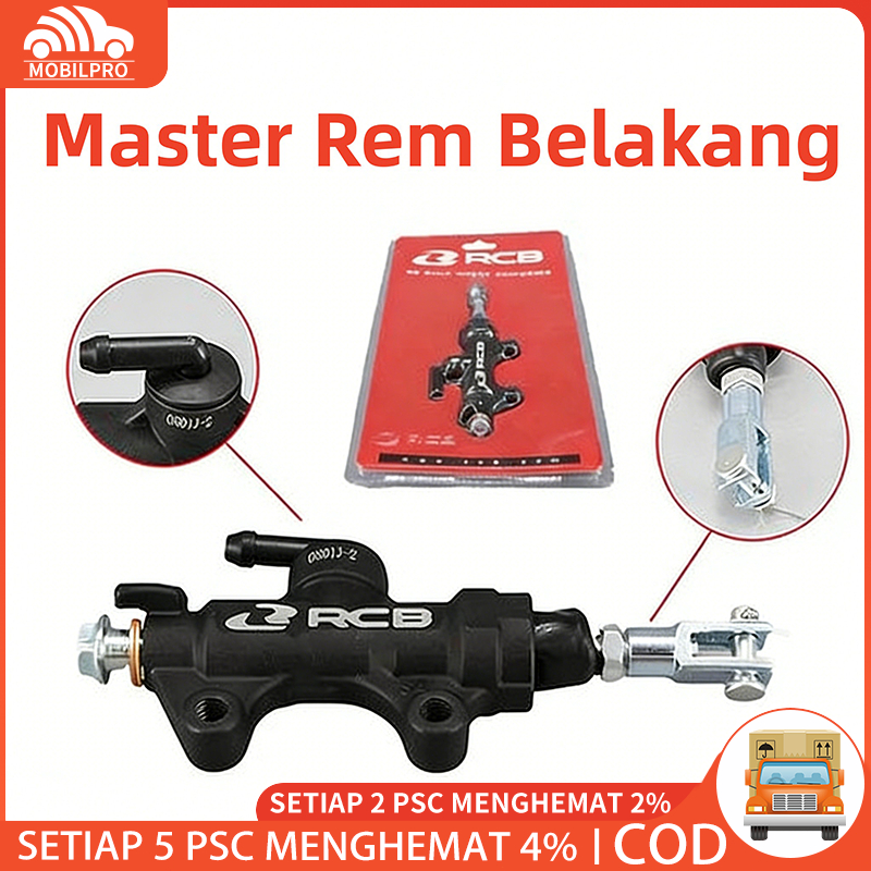 Master Rem Belakang RCB Satria FU MX New MX King NVL NVA R15 Universal E-12 Charcoal