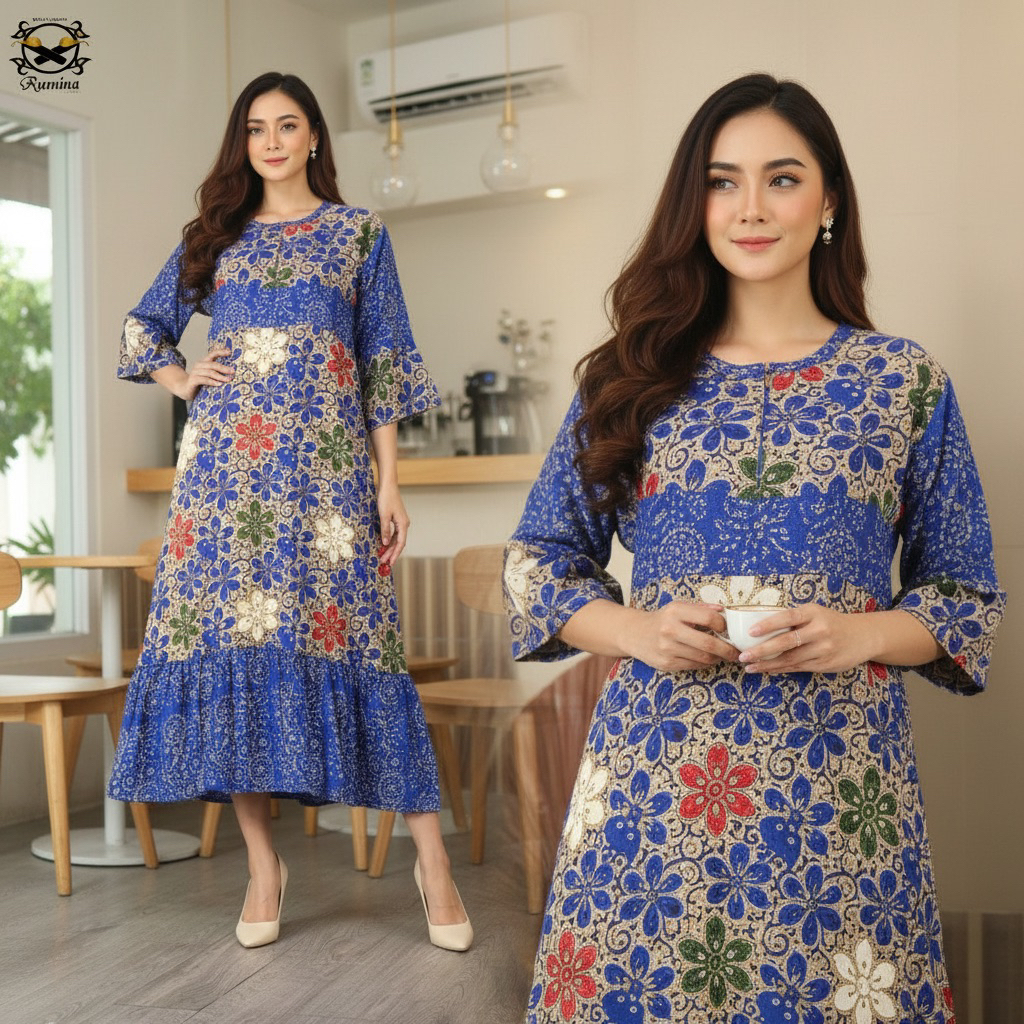 RUMINA (LD 115 PB 130) SACKDRESS TAMARA Sackdress Klok Lebar Bisa Busui Kualitas Premium Original Ba