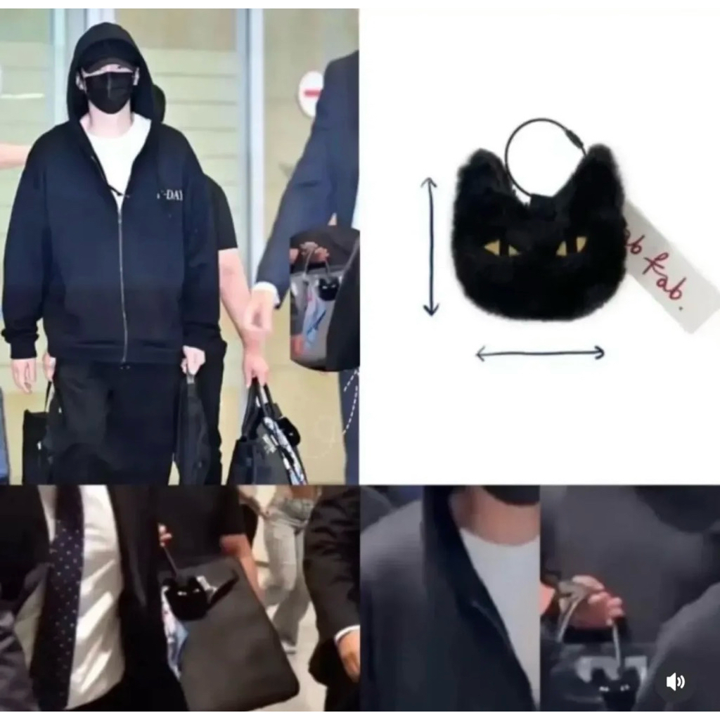 MERCH KEYRING BTS / KEYRING CHIPS JUNGKOOK BTS / KEYRING CAT BLACK SUGA BTS