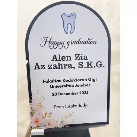 PAPAN UCAPAN AKRILIK 60 X 40 CM / PAPAN BUNGA AKRILIK / PAPAN WISUDA AKRILIK / PAPAN TANDA PERNIKAHA