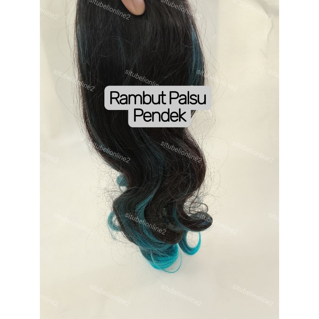 Rambut Palsu Pendek - Rambut Sambung Pendek