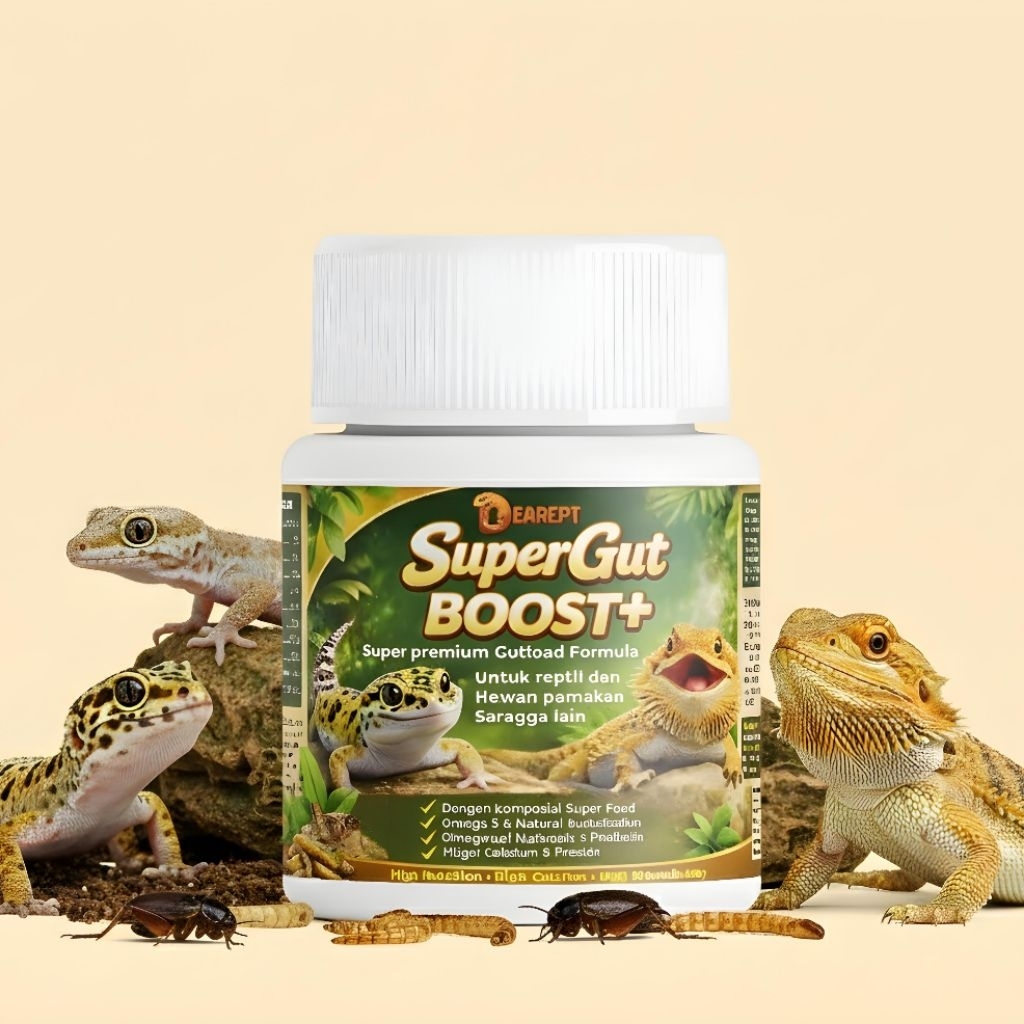 GUTLOAD - Super Premium GutLoad By Dearept - Gutload gecko - pakan jangkrik dubia ulet hongkong - Gu