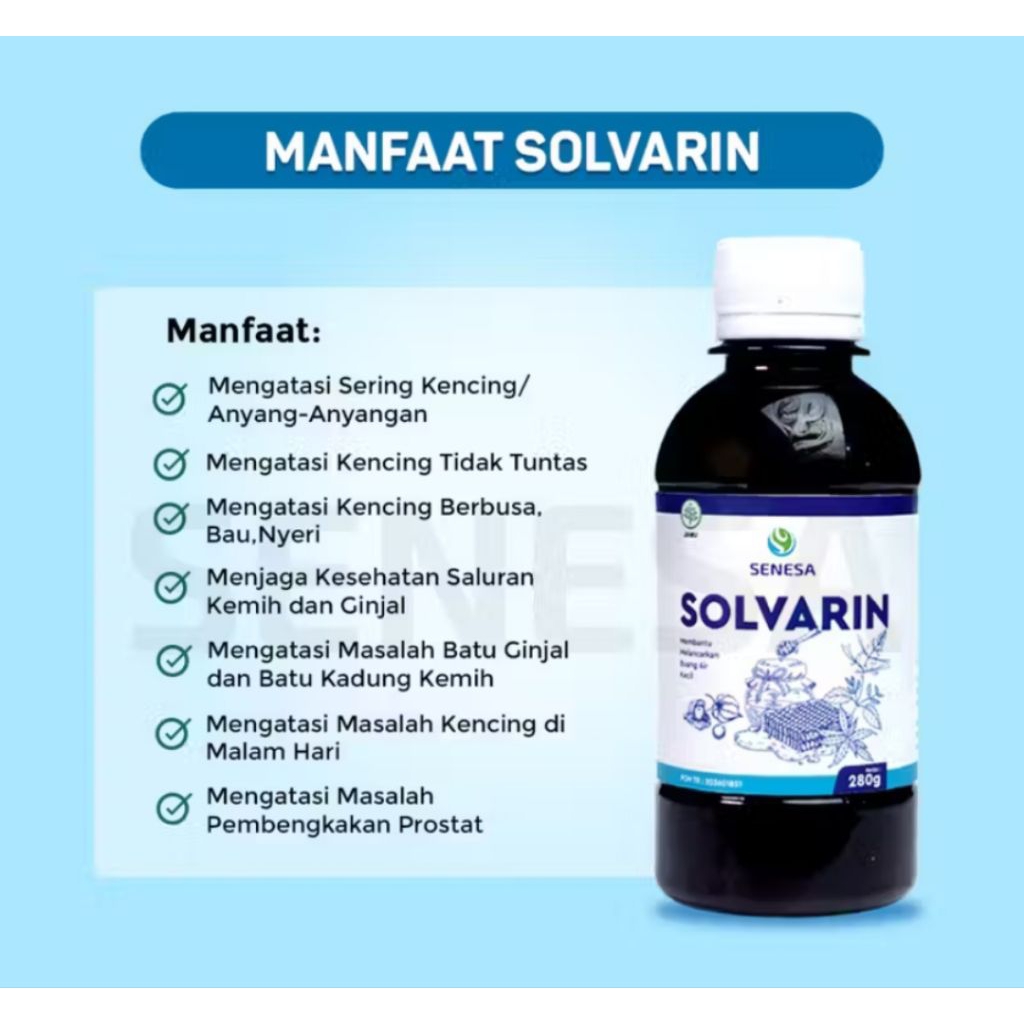 Madu Senesa Solvarin membantu melancarkan buang air kecil