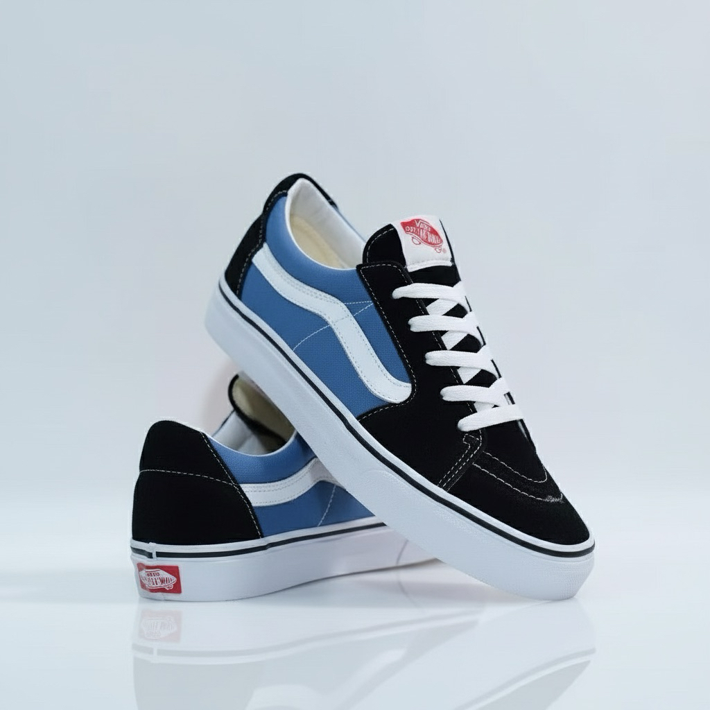 Sepatu Sneakers Sk8-Low Navy Original BNIB