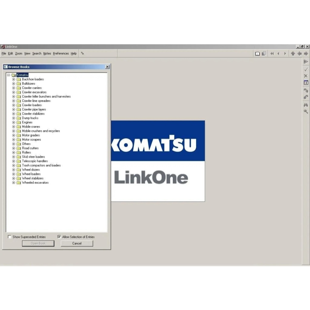 Komatsu EPC Linkone 5.11 2020 EU USA JAPAN Full Offline Flasdisk 32GB Sandisk
