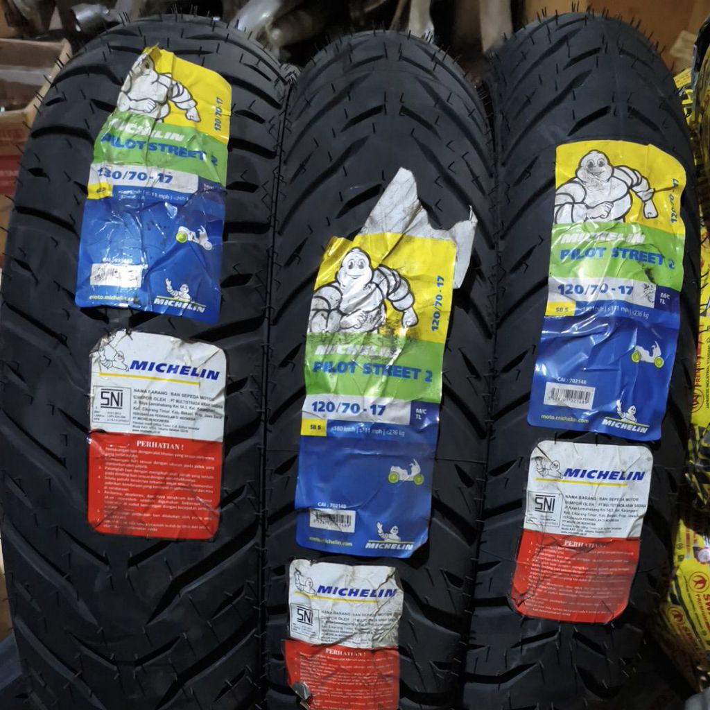 Ban 130/70-17 120/70-17 Tubles Pilot Street 2 Michelin