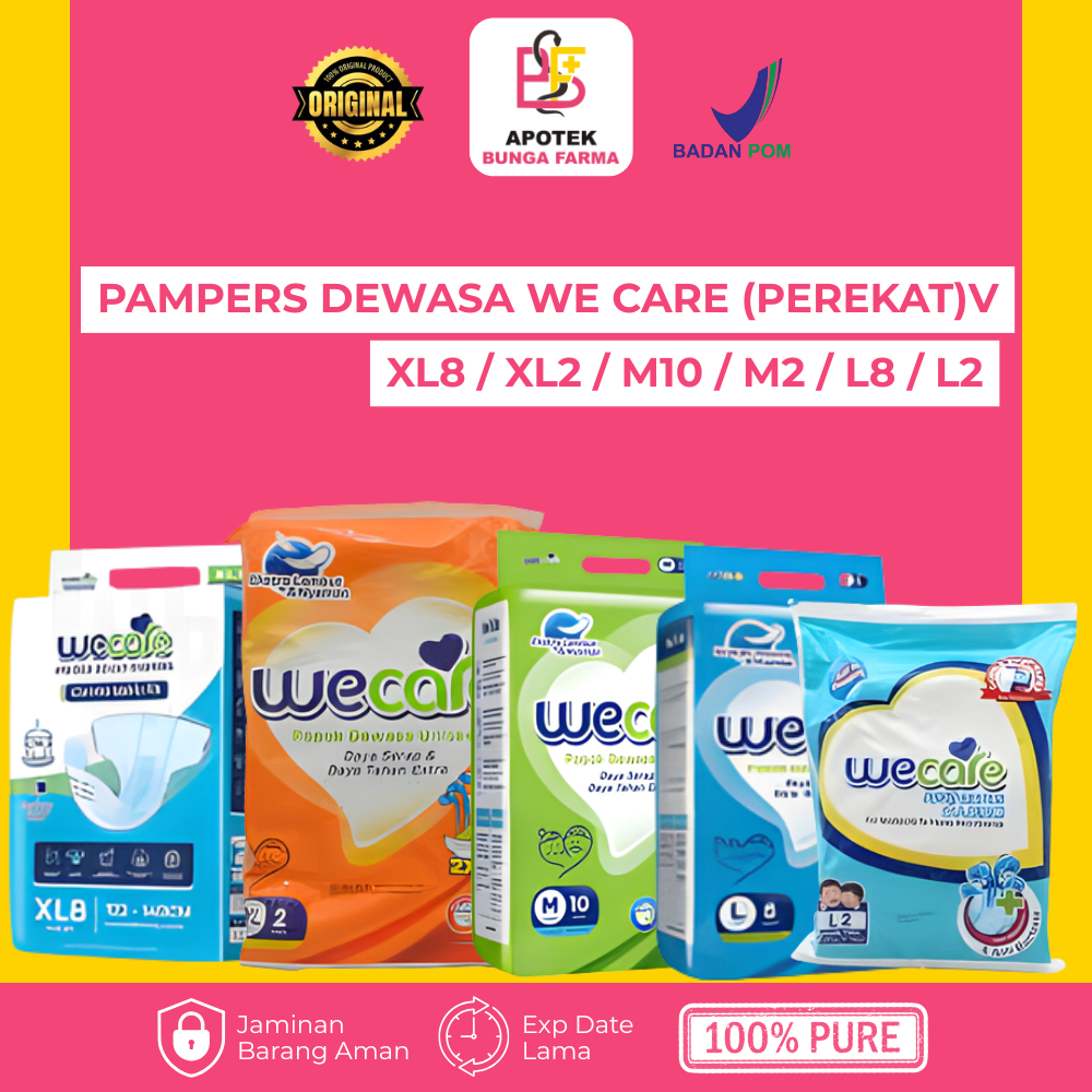 We Care Pampers Dewasa / Popok Perekat - Adult Diapers - Pampers Dewasa - Kemasan Pack