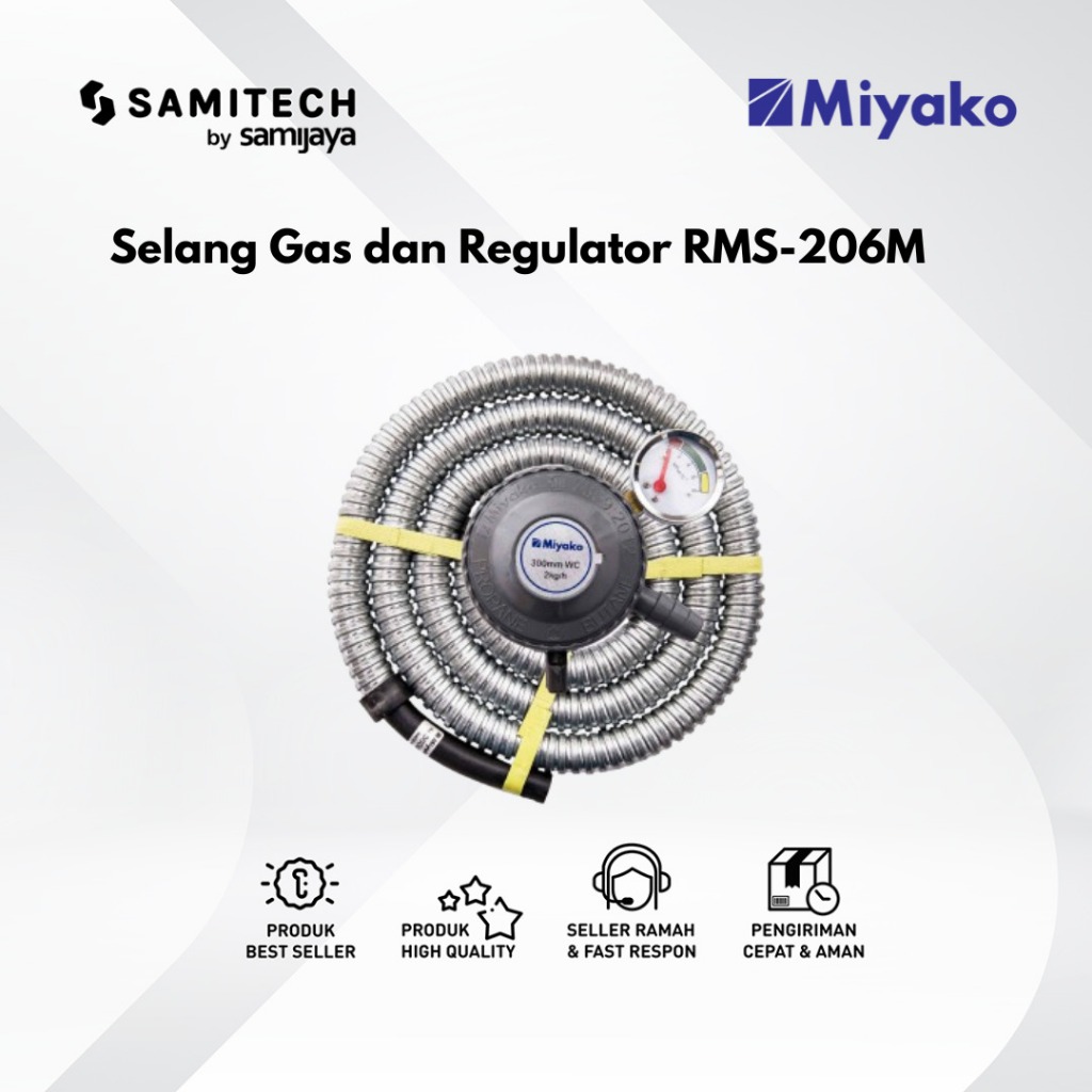 SELANG REGULATOR GAS MIYAKO RMS-206 / RMS 206 M / RMS-206M