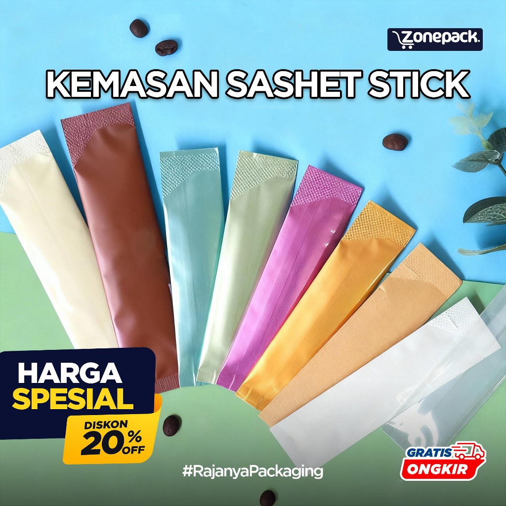 Kemasan Sachet Stick | Sachet Kecil Bungkus Minuman Serbuk Collagen kopi Makanan|Bungkus serbuk susu