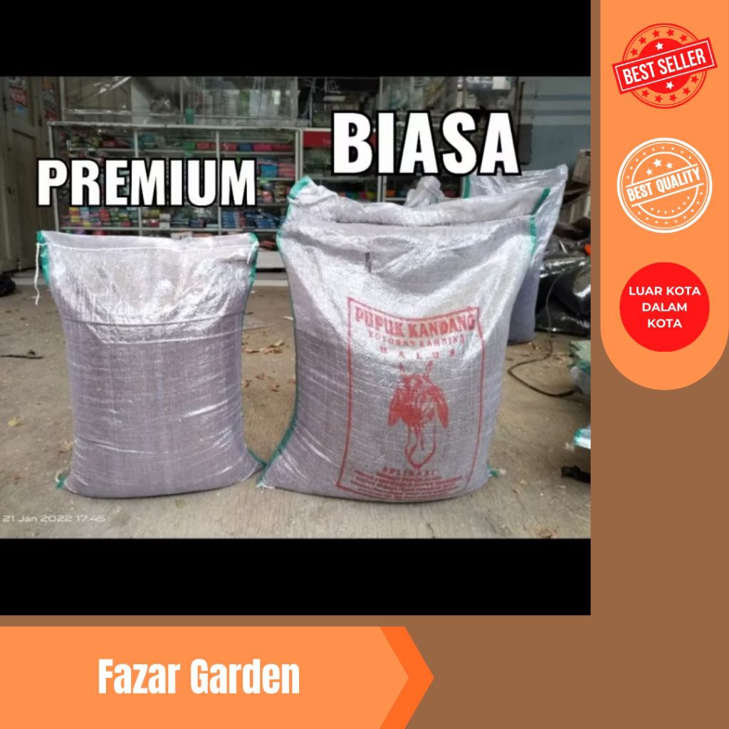 pupuk kandang, pupuk domba halus 1 karung, pupuk organik