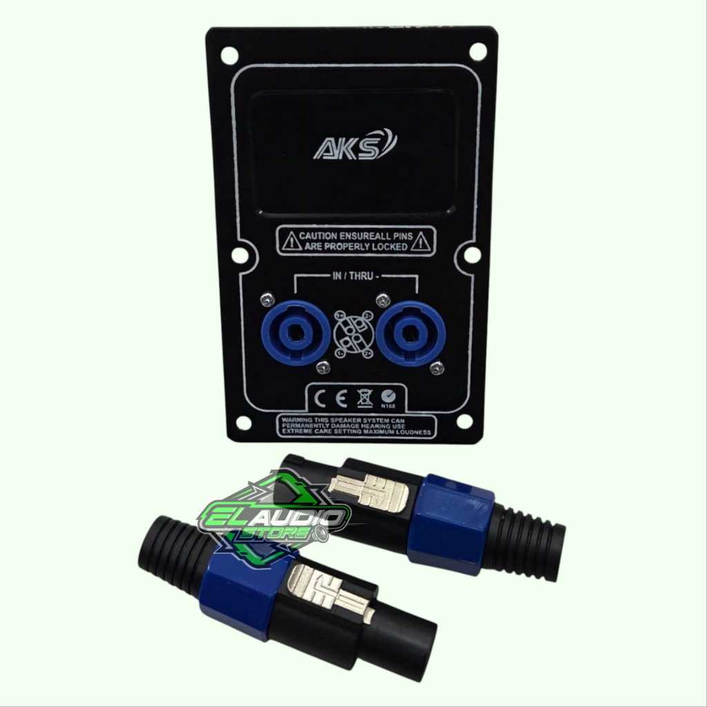 Paket Terminal Plat Spikon Bahan Plat Tebal + Soket Spikon + Jack Spikon / Panel Spikon Datar Lengka