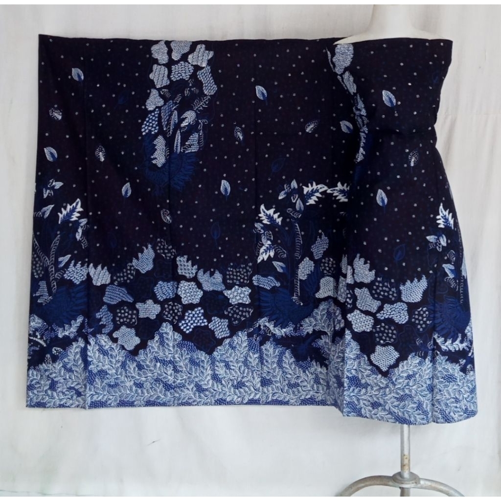 KAIN BATIK TULIS PREMIUM MADURA BIRU DONGKER