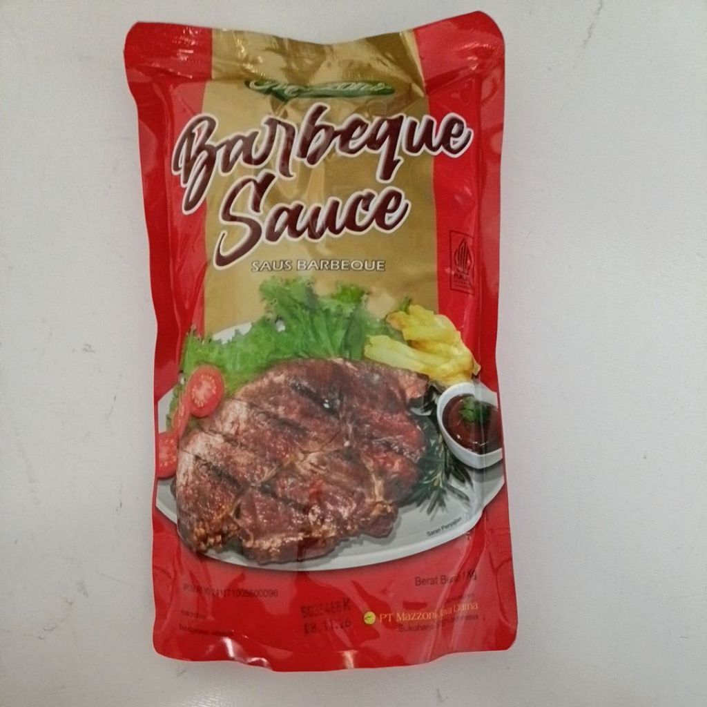 MAZZONI SAUCE BARBEQUE 1 Kg Gurih Manis Pedas / Mazzoni Barbeque 1Kg / Sauce Barbeque Mazzoni 1Kg