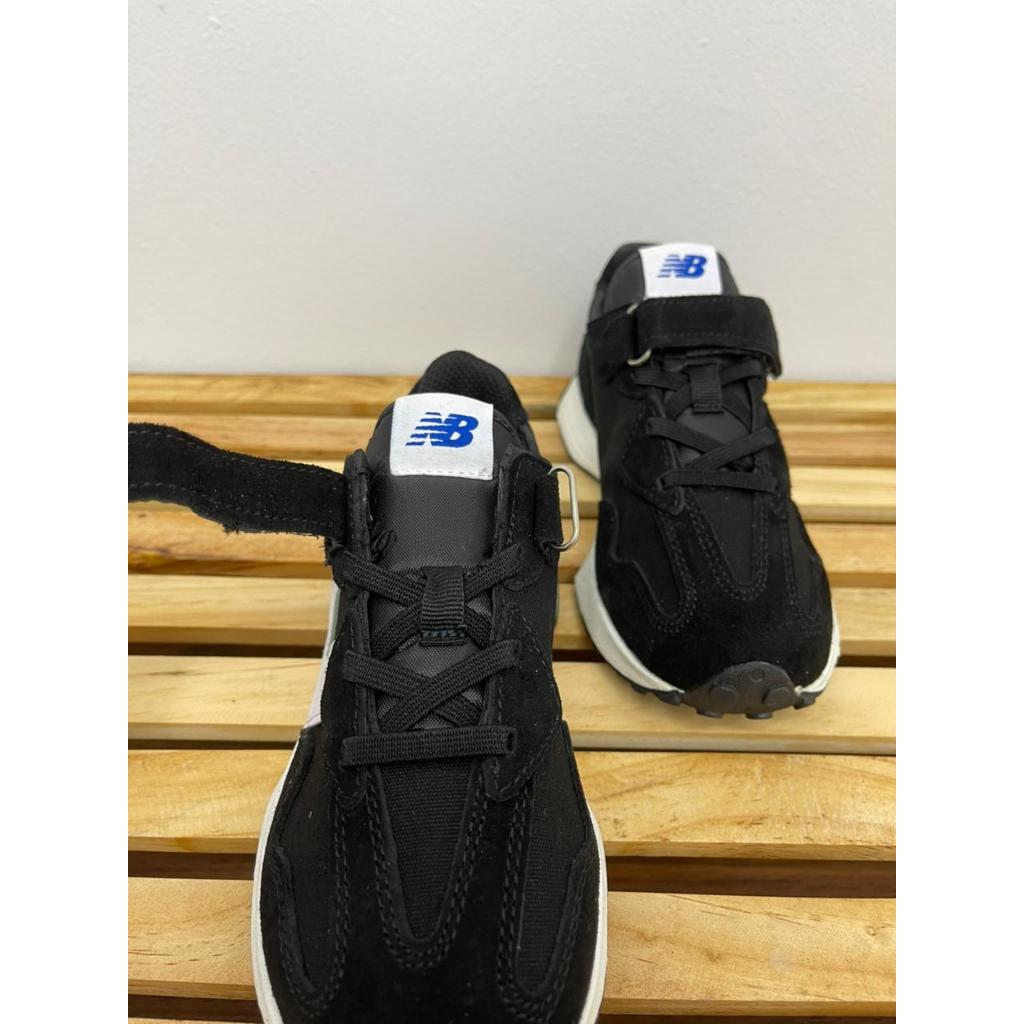 GonsJersey - Sepatu Anak NB 327 VI Black / Sepatu Anak Berkualitas Tinggi Nyaman Dipakai Warna Hitam