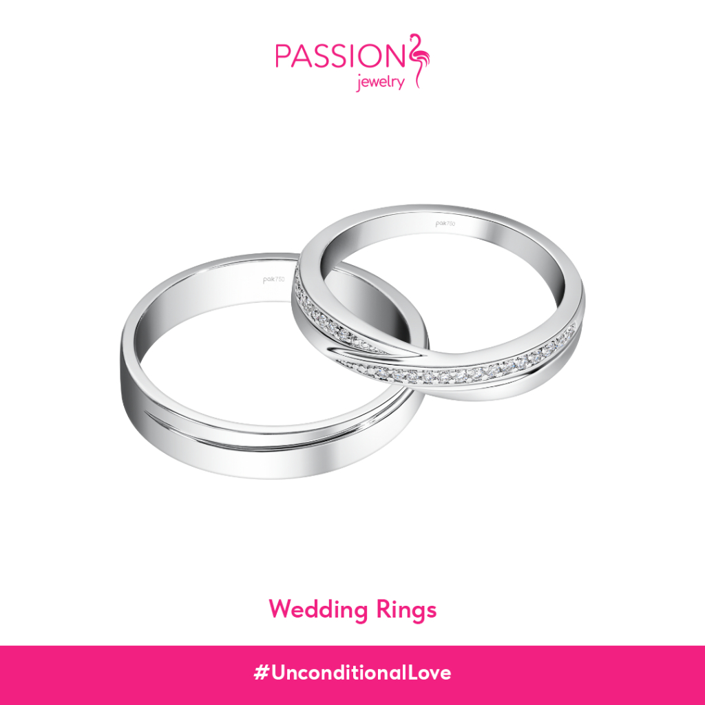 Passion Jewelry - Cincin Kawin Berlian Emas 18K CKF0129