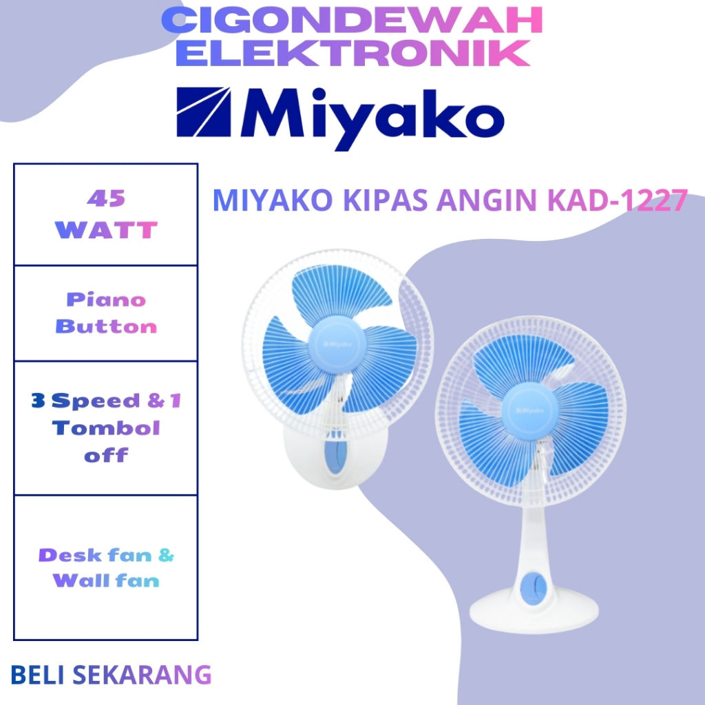 Miyako Kipas Angin KAD-1227 B