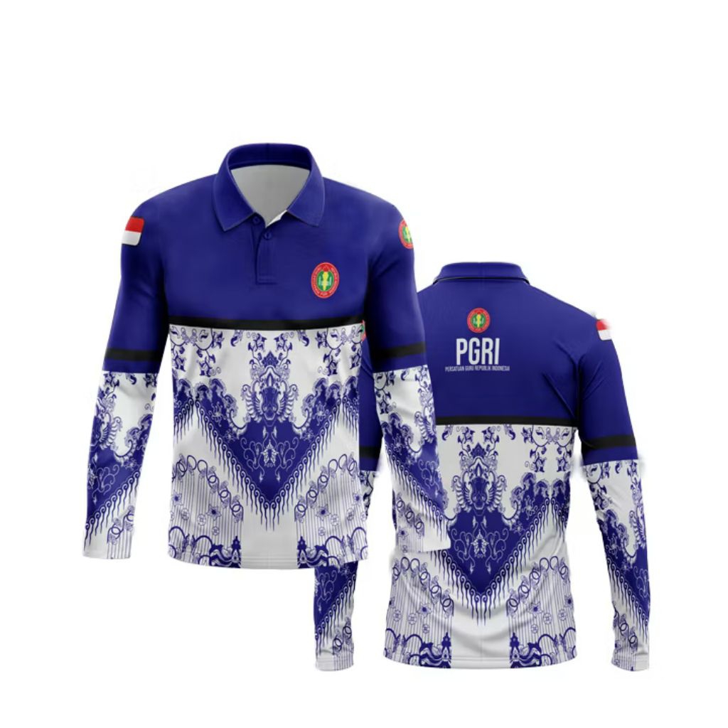 Kaos Jersey PGRI | Baju PGRI Jersey PGRI Seragam Guru Baju Olahraga Guru ASN PNS/KORPRI Full Print J