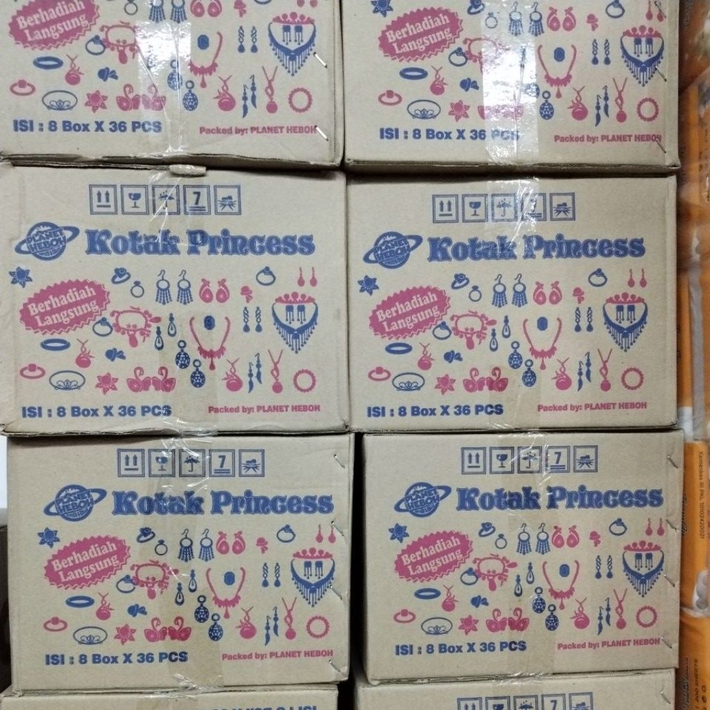Per Dus 288 Pcs Kotak Kado Berhadiah Langsung / Mainan Rencengan Kado Kadoan Per DUS