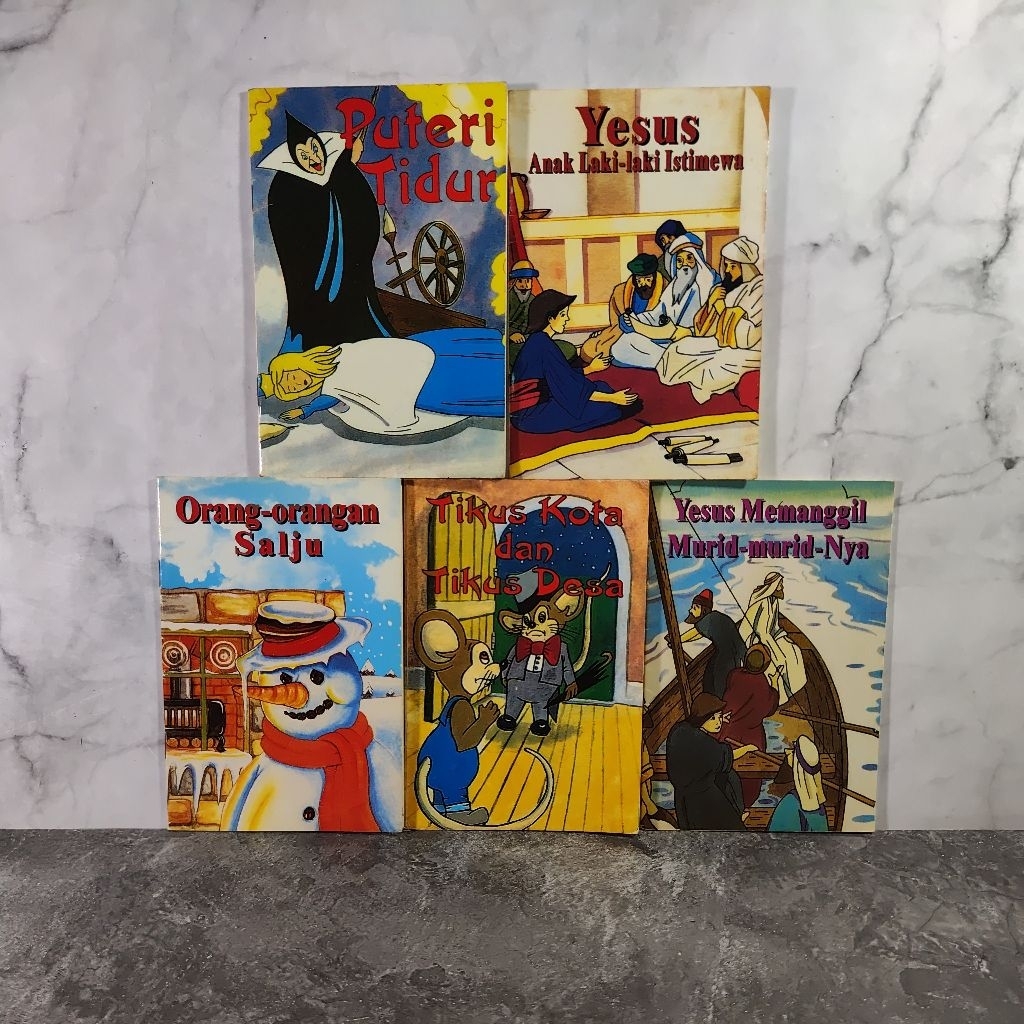 Buku Puteri Tidur, Yesus Anak Laki-Laki Istimewa, Orang-Orangan Salju, Tikus Kota dan Tikus Desa, Ye