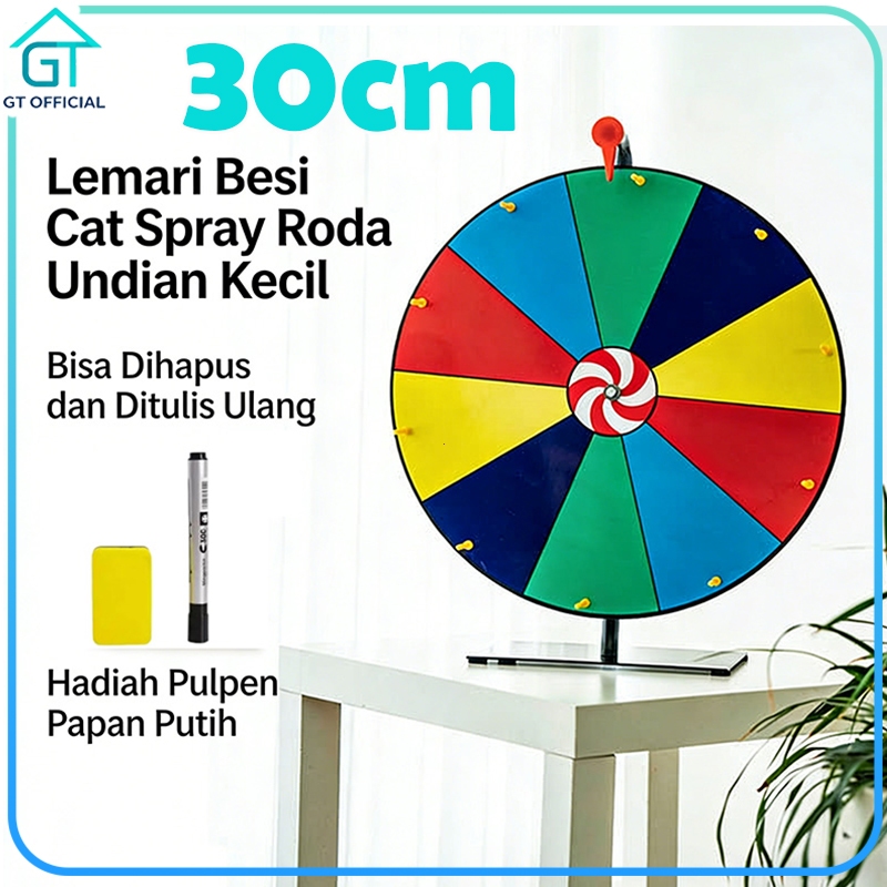 30CM Roda Putar Spin Wheel Edukasi  Lucky Spin Mainan Anak Serbaguna  Wheel of Fortune Roulette Boar