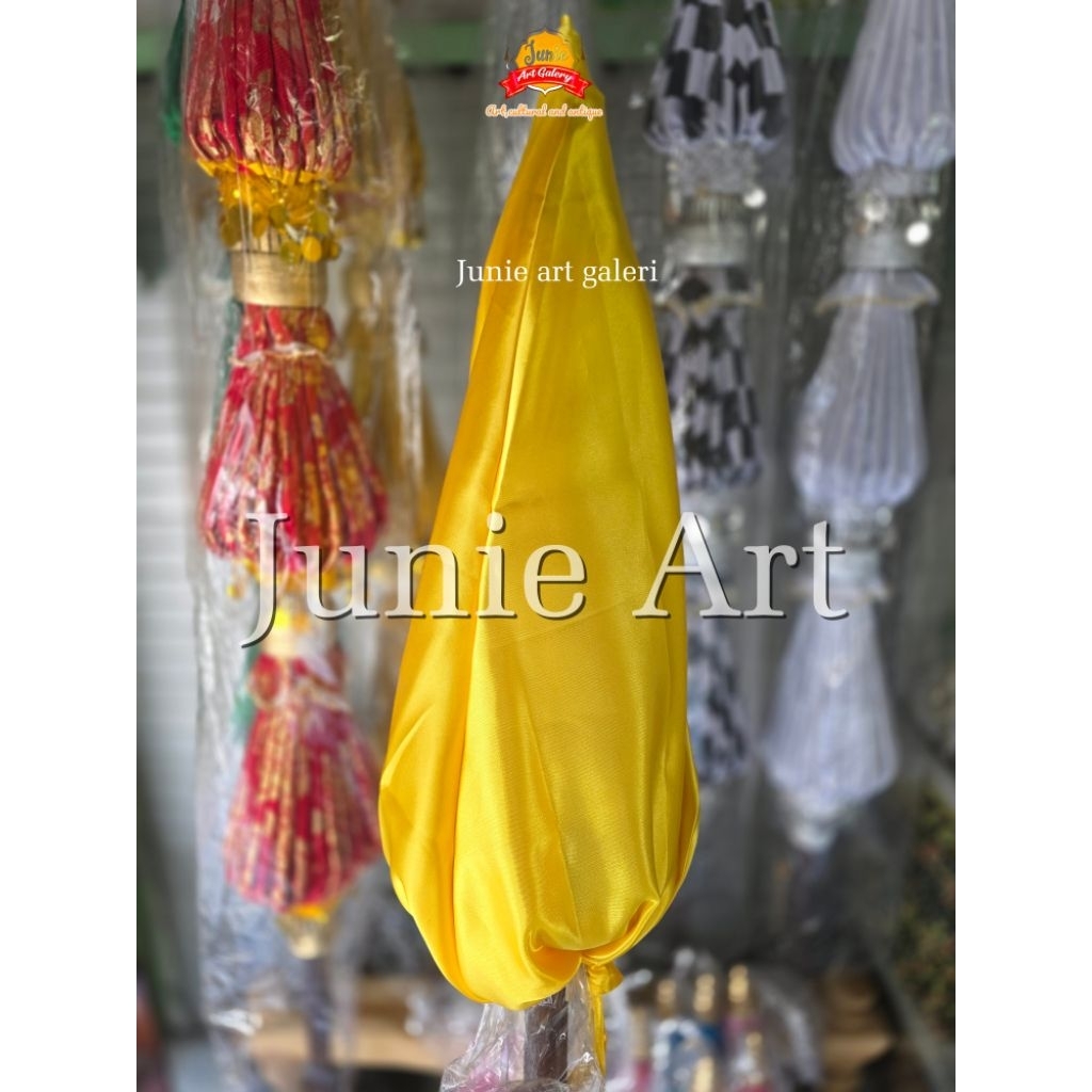 Tempat Payung Penutup Payung Keraton Kain Kuning