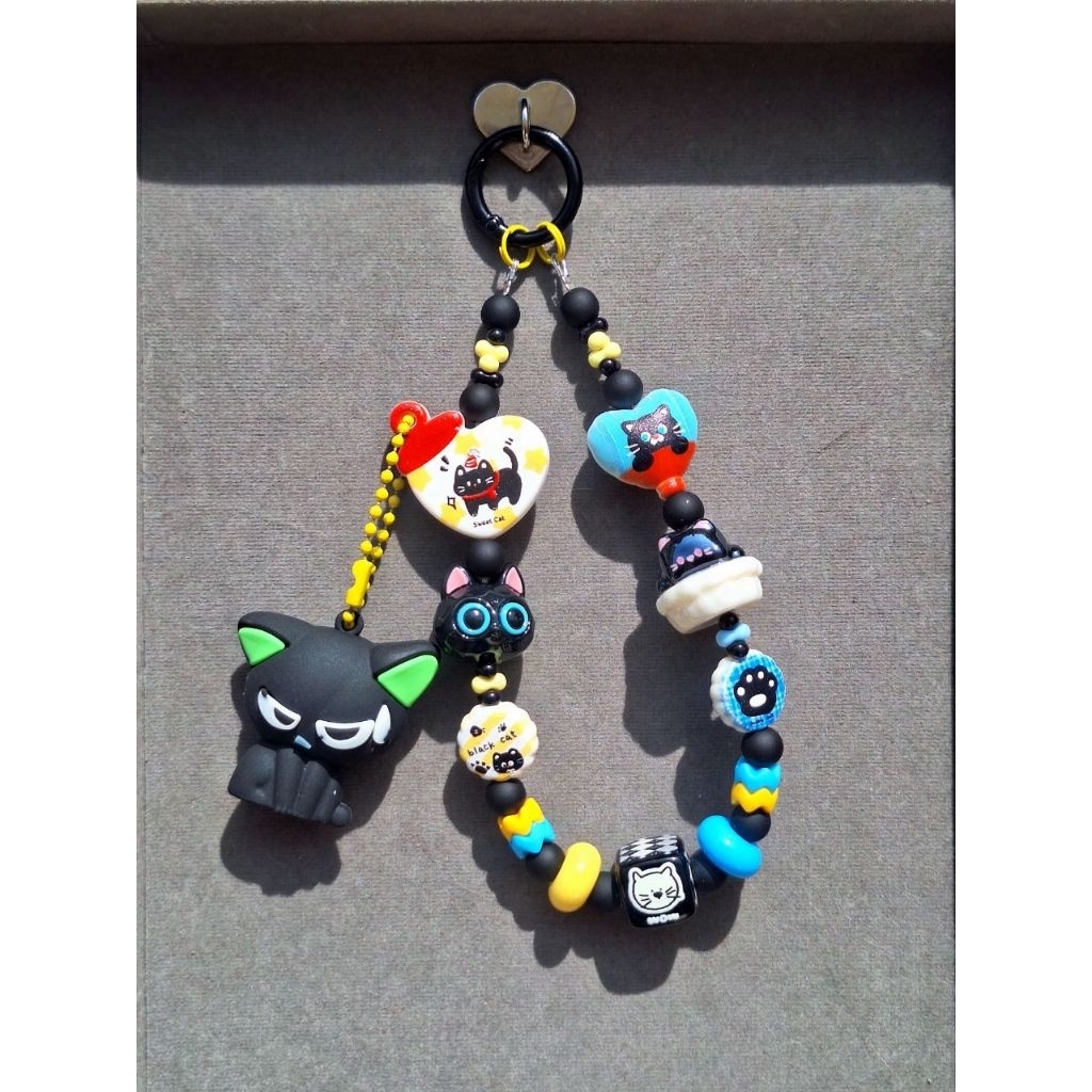Strap Phone Black Cat