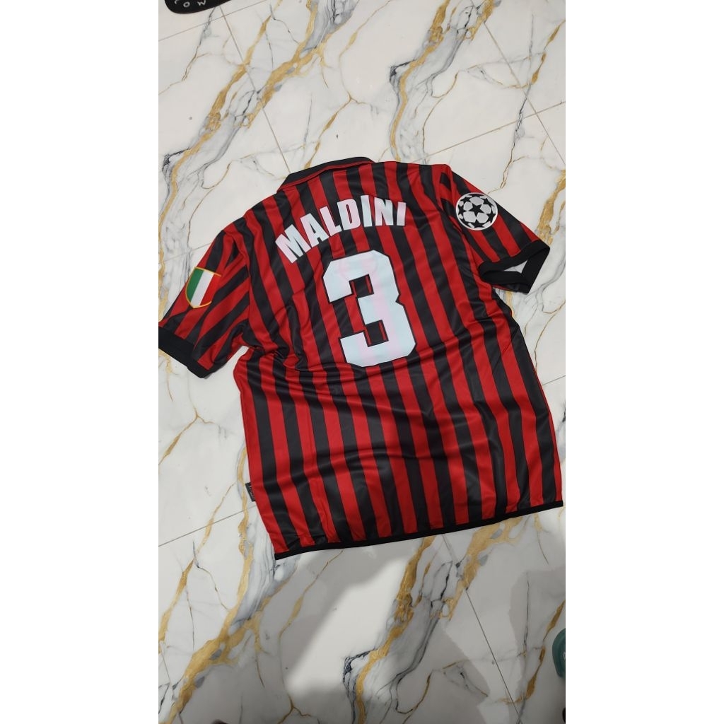 jersey retro Milan Maldini size M L