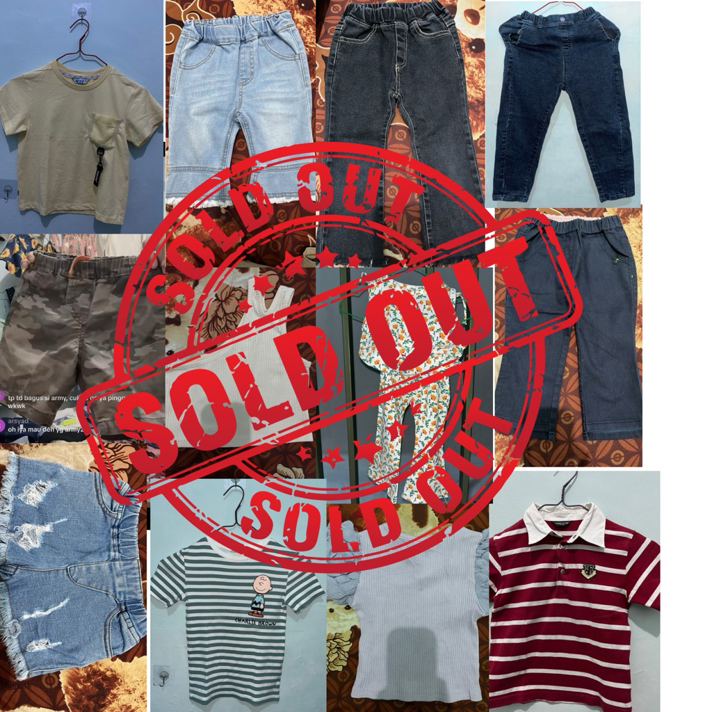 PRELOVED PAKAIAN ANAK PEREMPUAN DAN LAKI LAKI