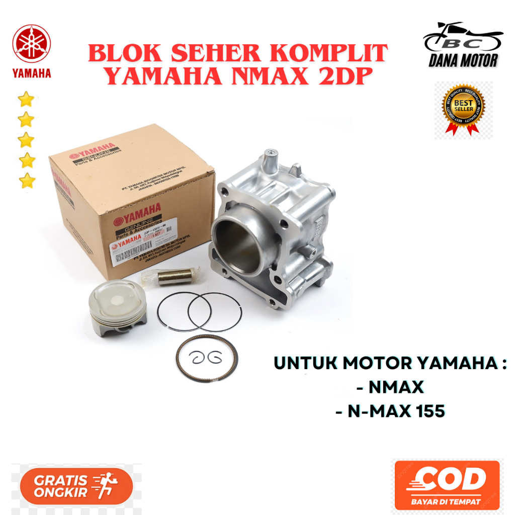 Blok Seher Nmax Ori / Blok Piston Nmax / Blok Mesin Yamaha Nmax 155 Original Premium - 2DP-E1311-00
