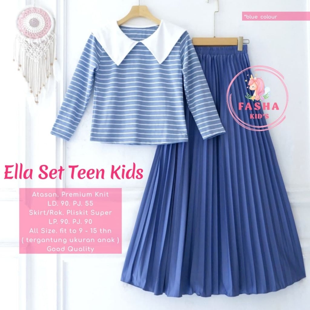 ELLA SET KIDS TEEN KIDS BY FASHA ORIGINAL BEST SELLER TERMURAH