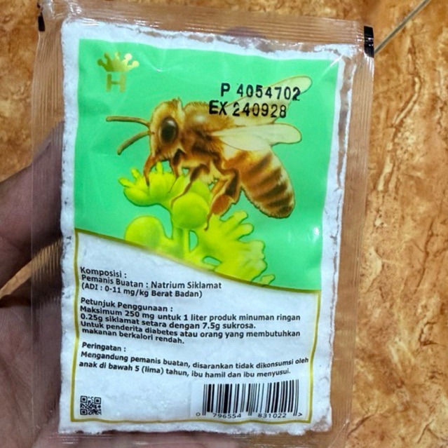 Sari manis cap tawon kemasan 20gram - Pemaniscap tawon