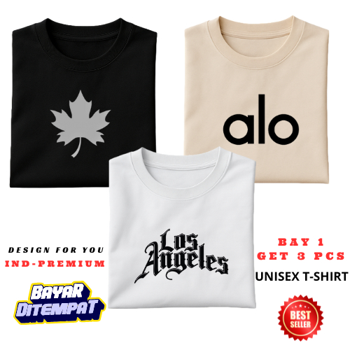 PROMO PAY 1 GET 3 PCS ( BAHAN TEBAL ) Kaos Distro100% Catoon Combed Katun - Kaos Distro Cowok Cewek 