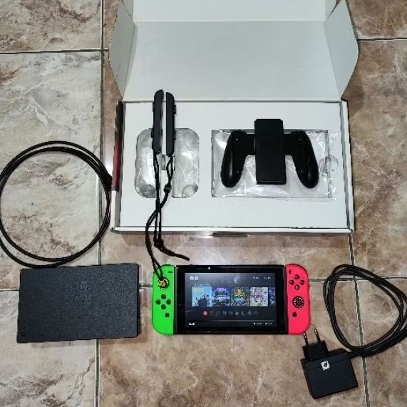 Nintendo Switch V1 CFW 128gb Fullset SECOND
