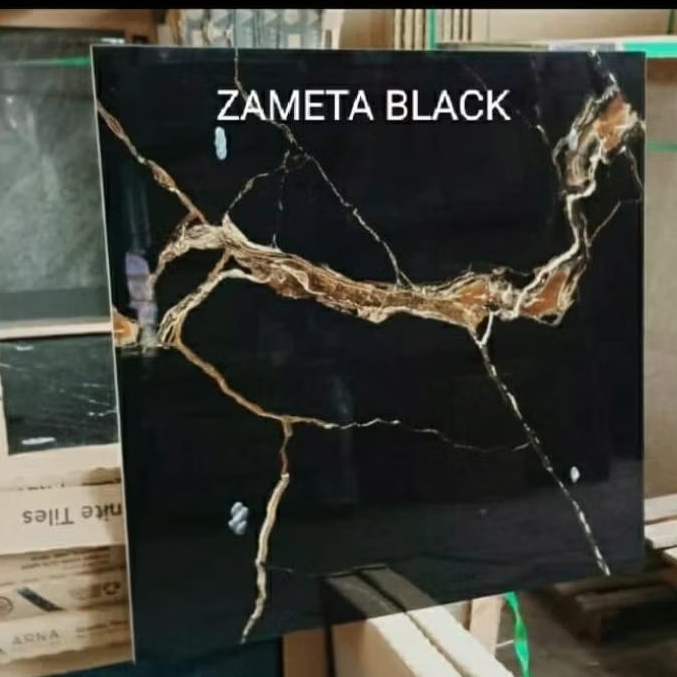Grani lantai glazed polished 60×60 | zameta black