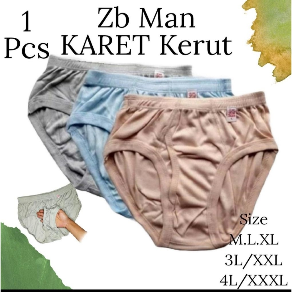 1pcs... Cd Pria Zb Man Celana Dalam Pria Zb Man