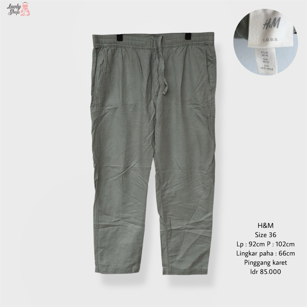 h&m celana kulot linen