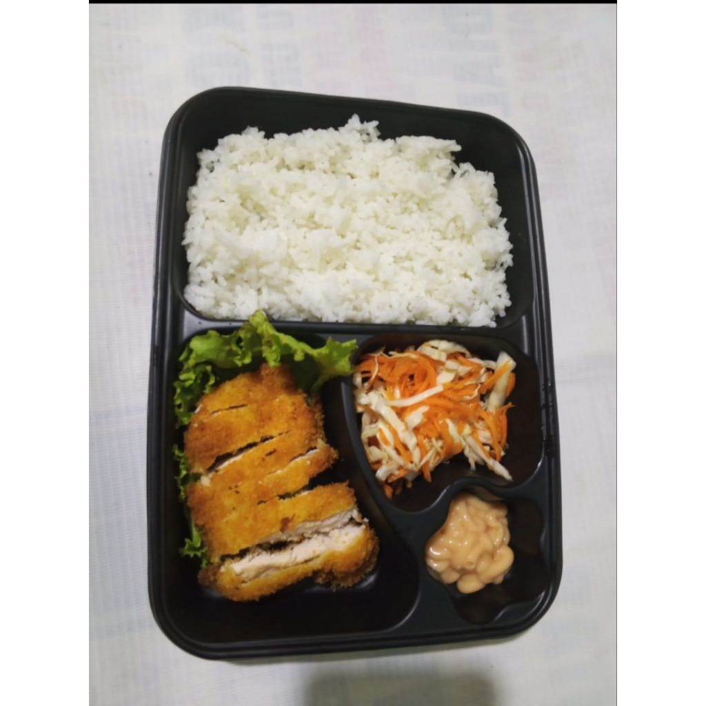 Nasi box chicken katsu
