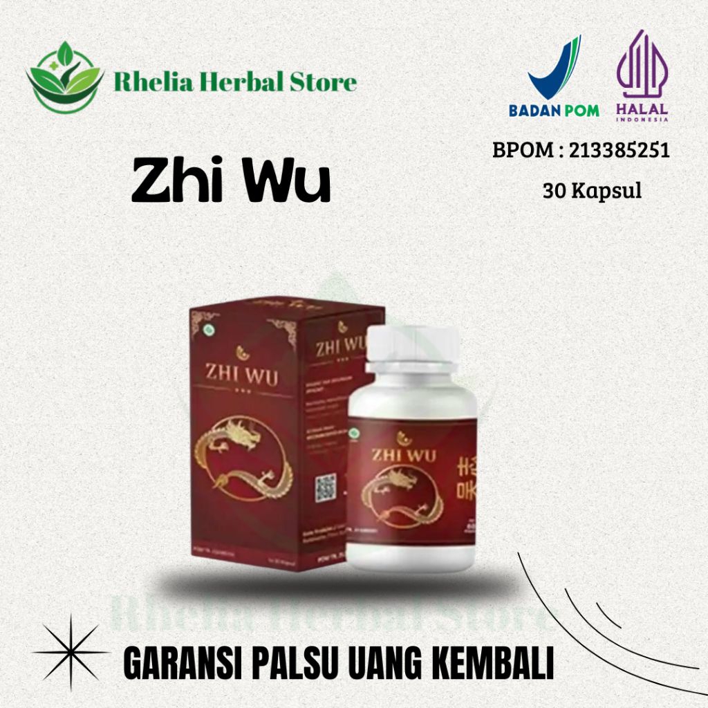 ZHI WU Asli 100% Original Obat Herbal Cina Atasi Asam Urat Rematik Ampuh BPOM