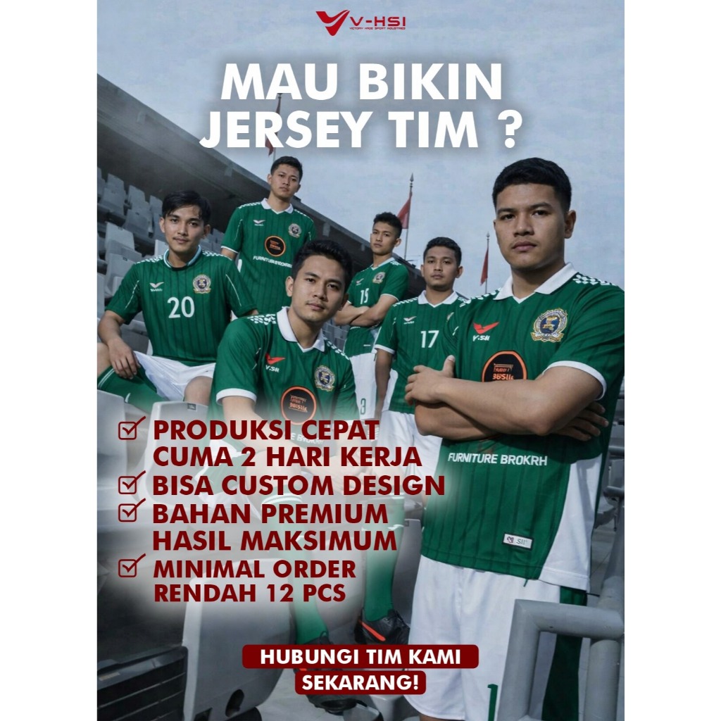 Jersey Custom full printing dryfit premium beban nama, nomor dan logo RCTI+ Plus Premium Ori Termura